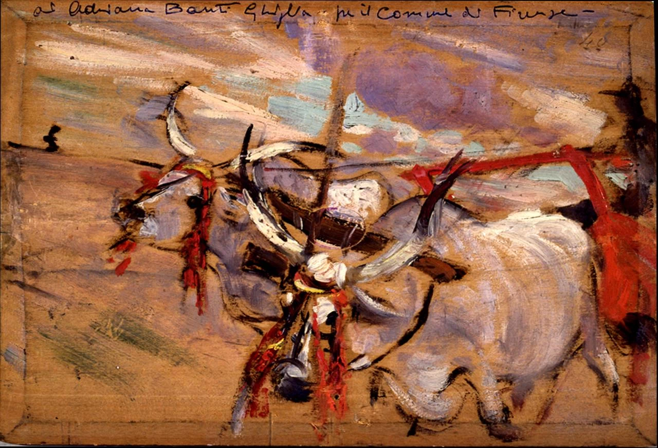 Bovi al carro - Galleria d'Arte Moderna, Palazzo Pitti, Firenze